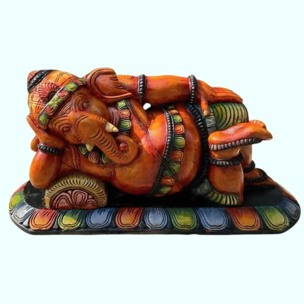 Ganapathy Wooden Idol