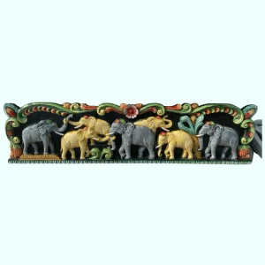 Bunch of Elephants - Wooden Wall Panel