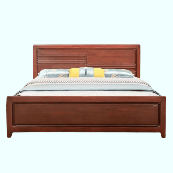 Teak Wood Bed Frame - Artistic Carvings