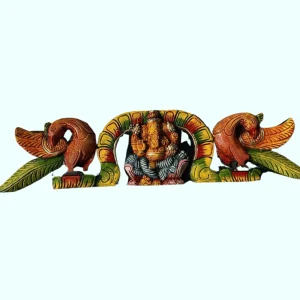 Ganapathy Wooden Wall Panel