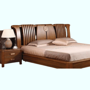 Sophisticated Teak Wood Bed Frame