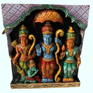 Ramar Seetha Wooden Wall Panel