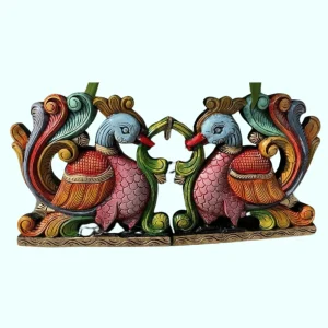 Pair of Love Birds - Wooden Wall Bracket - 12inch