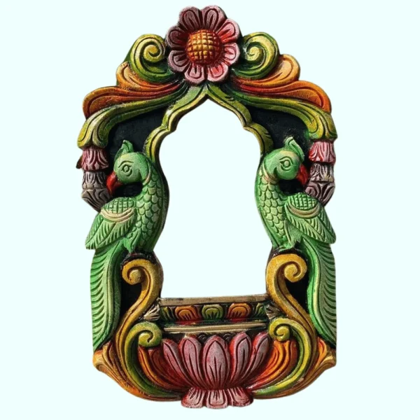 Decorative Wood Bracket with Parrot