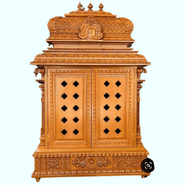 South Indian Style Mandir in Teak wood